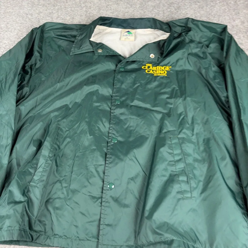 Augusta Sportswear Coach Jacket Mens Extra Large Green‎ Claridge Casino Ballys